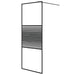 Paravan de duș walk-in negru 80x195 cm sticlă ESG transparentă - WALTI WALTI