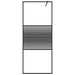 Paravan de duș walk-in negru 80x195 cm sticlă ESG transparentă - WALTI WALTI