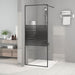 Paravan de duș walk-in negru 80x195 cm sticlă ESG transparentă - WALTI WALTI
