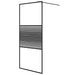 Paravan de duș walk-in negru 90x195 cm sticlă ESG transparentă - WALTI WALTI