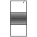 Paravan de duș walk-in negru 90x195 cm sticlă ESG transparentă - WALTI WALTI