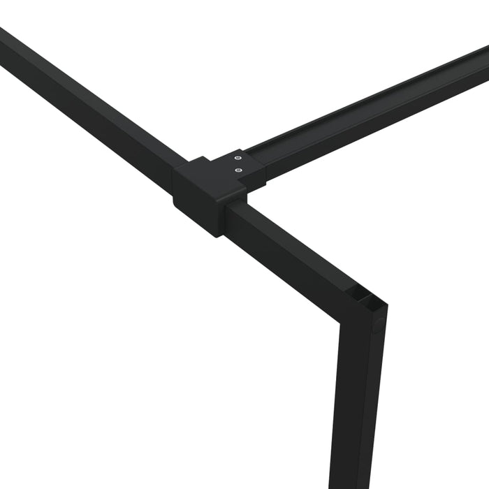 Paravan de duș walk-in negru 90x195 cm sticlă ESG transparentă - WALTI WALTI