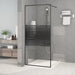 Paravan de duș walk-in negru 90x195 cm sticlă ESG transparentă - WALTI WALTI