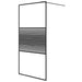Paravan de duș walk-in negru 100x195 cm sticlă ESG transparentă - WALTI WALTI
