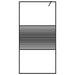 Paravan de duș walk-in negru 100x195 cm sticlă ESG transparentă - WALTI WALTI