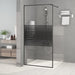 Paravan de duș walk-in negru 100x195 cm sticlă ESG transparentă - WALTI WALTI