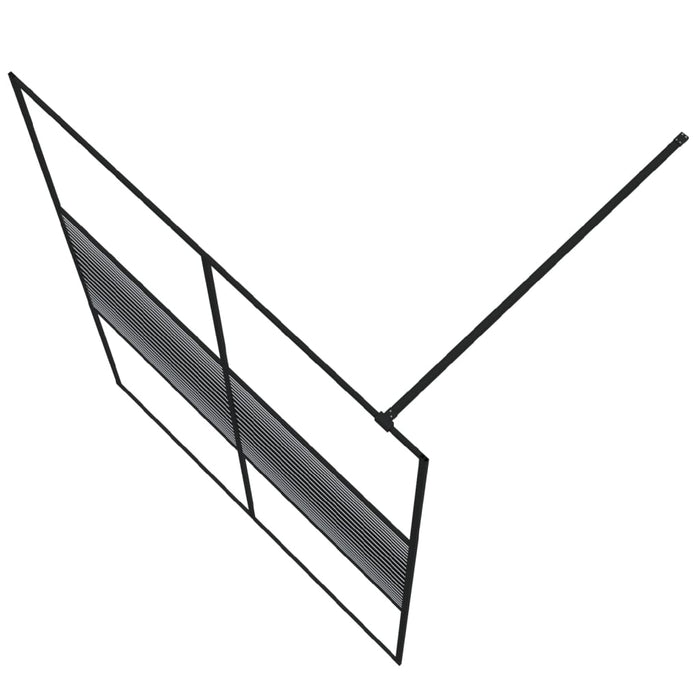 Paravan duș walk-in negru 140x195 cm sticlă ESG transparentă - WALTI WALTI
