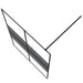 Paravan duș walk-in negru 140x195 cm sticlă ESG transparentă - WALTI WALTI