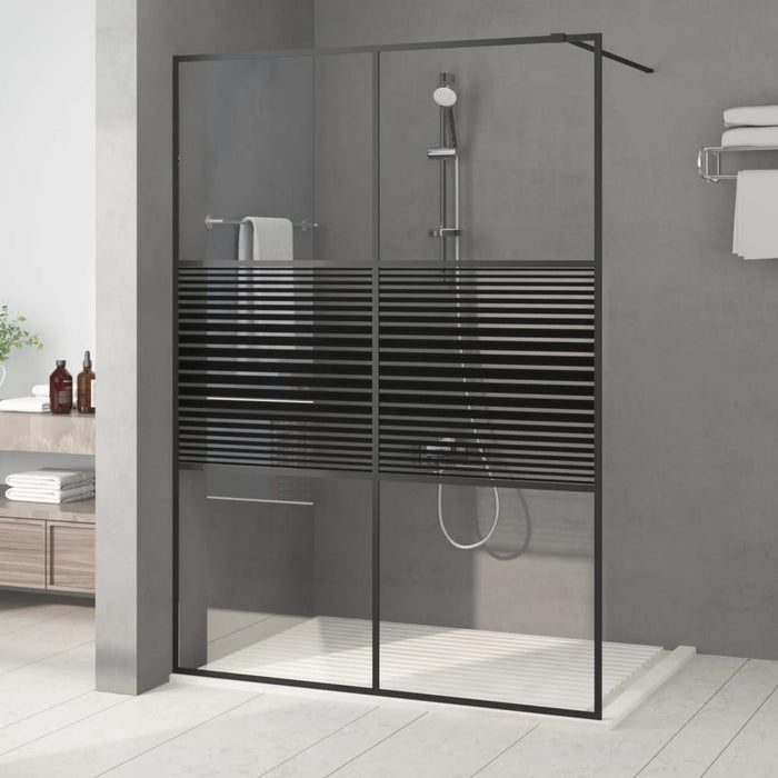 Paravan duș walk-in negru 140x195 cm sticlă ESG transparentă - WALTI WALTI