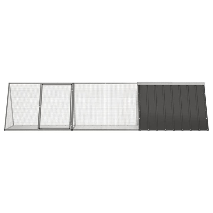 Cușcă pentru iepuri, antracit, 302,5x80,5x71 cm, oțel galvanizat - WALTI WALTI