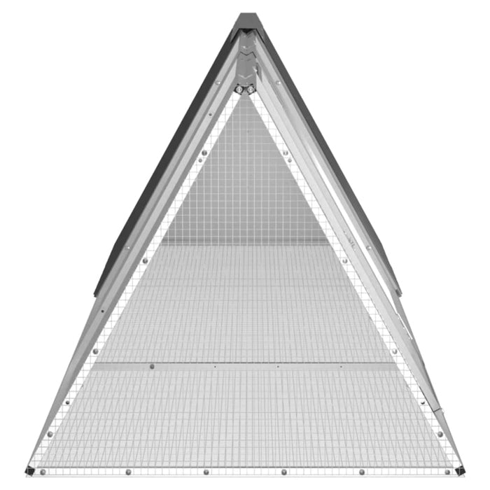 Cușcă pentru iepuri, antracit, 302,5x80,5x71 cm, oțel galvanizat - WALTI WALTI