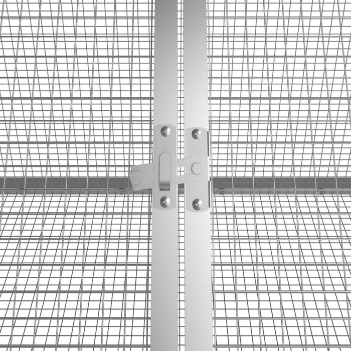 Cușcă pentru iepuri, antracit, 302,5x80,5x71 cm, oțel galvanizat - WALTI WALTI