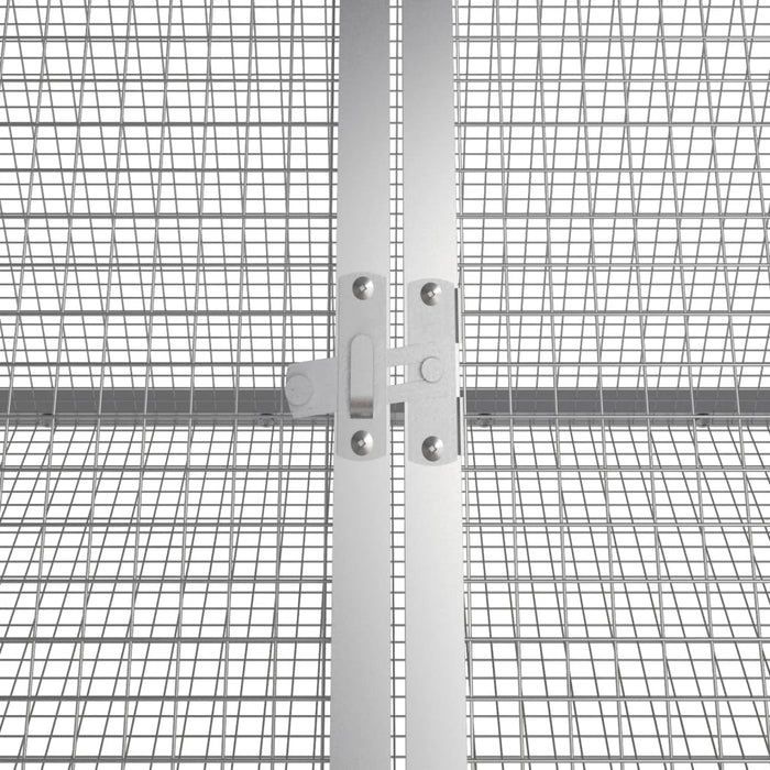 Cușcă pentru iepuri, antracit 403,5x80,5x71 cm oțel galvanizat - WALTI WALTI