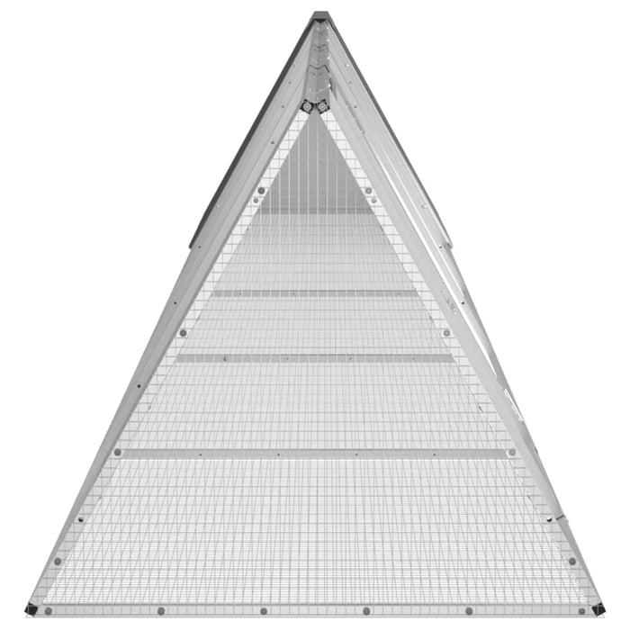 Cușcă pentru iepuri antracit 504,5x80,5x71 cm oțel galvanizat - WALTI WALTI
