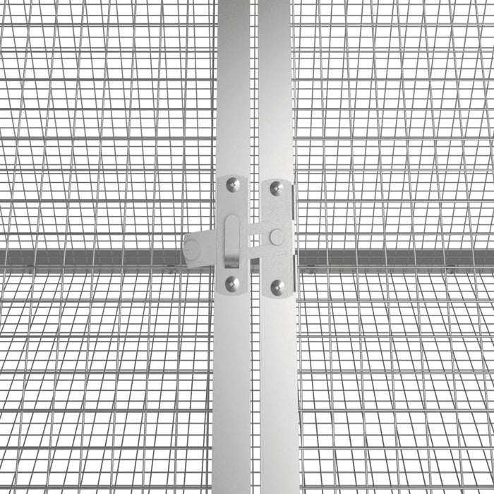 Cușcă pentru iepuri antracit 504,5x80,5x71 cm oțel galvanizat - WALTI WALTI