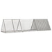 Cușcă pentru iepuri gri 302,5x80,5x71 cm oțel galvanizat - WALTI WALTI
