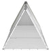 Cușcă pentru iepuri gri 302,5x80,5x71 cm oțel galvanizat - WALTI WALTI