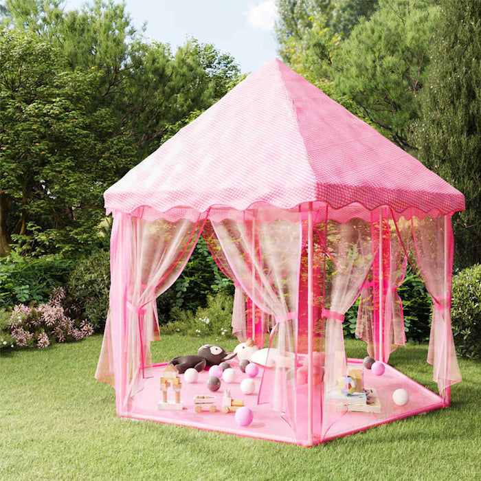 Cort de joacă Princess cu 250 de bile, roz, 133x140 cm WALTI