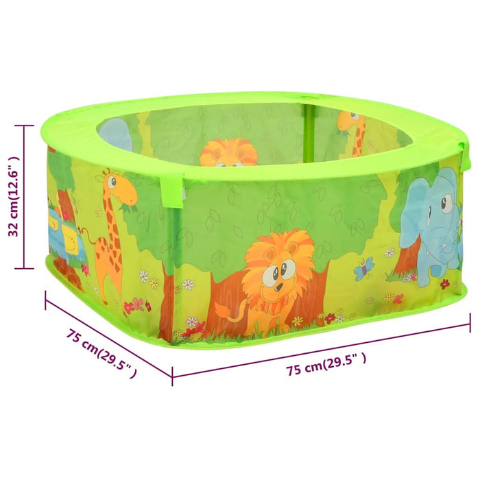 Piscină cu bile pentru copii, 300 de bile, 75x75x32 cm - WALTI WALTI