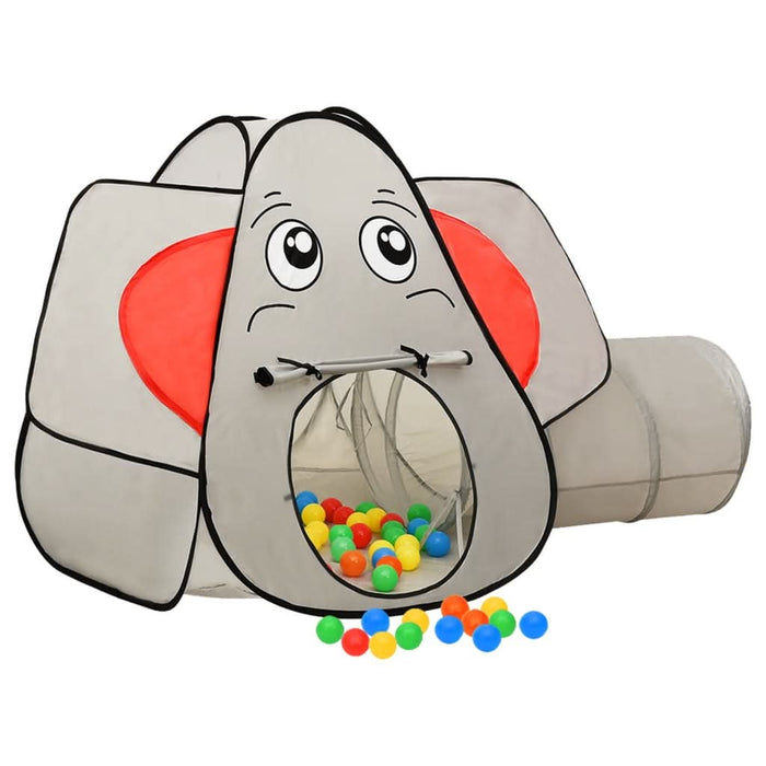 Cort de joacă elefant pentru copii 250 bile, gri, 174x86x101 cm - WALTI WALTI