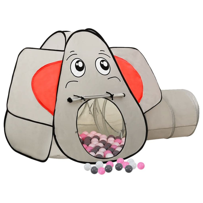 Cort de joacă elefant pentru copii 250 bile, gri, 174x86x101 cm - WALTI WALTI