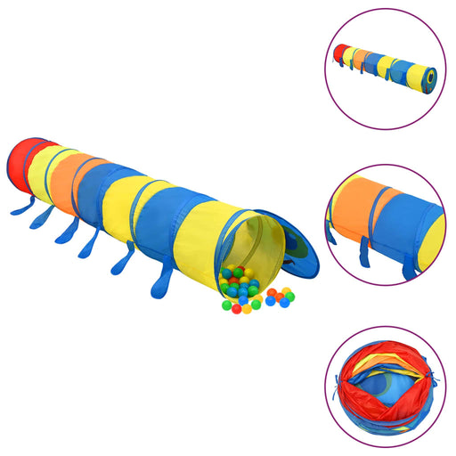 Tunel de joacă pt copii, 250 bile, multicolor, 245 cm poliester - WALTI WALTI