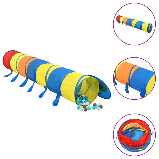 Tunel de joacă pt copii, 250 bile, multicolor, 245 cm poliester - WALTI WALTI