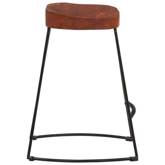 Scaune de bar Gavin 2 buc. 45,5x38x53 cm lemn masiv de mango - WALTI WALTI