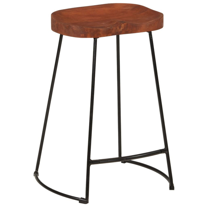 Scaune de bar Gavin 2 buc. 45x40x63 cm lemn masiv de mango - WALTI WALTI