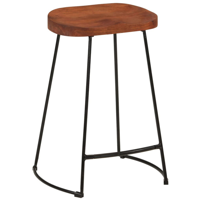 Scaune de bar Gavin 2 buc. 45x40x63 cm lemn masiv de mango - WALTI WALTI