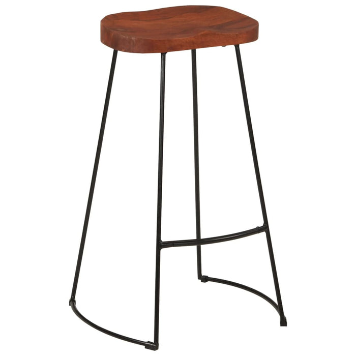 Scaune de bar Gavin 2 buc. 50x40x78 cm lemn masiv de mango - WALTI WALTI