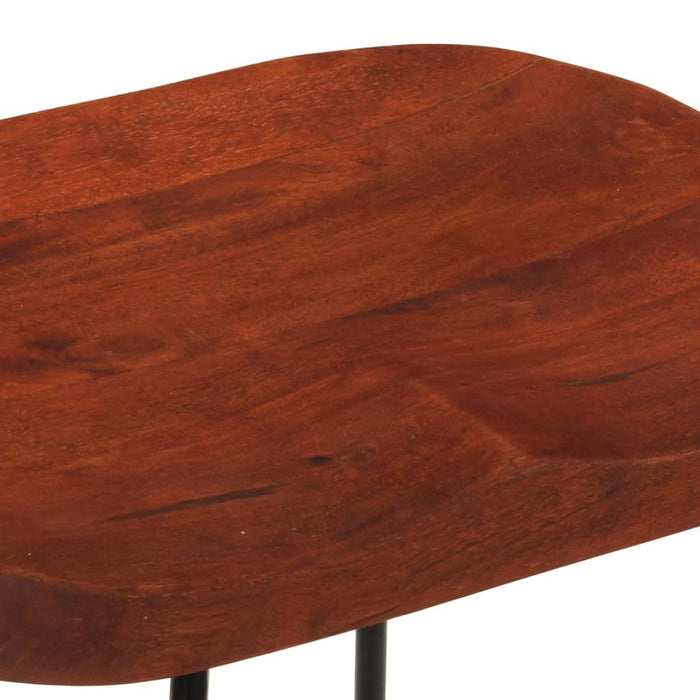 Scaune de bar Gavin 2 buc. 50x40x78 cm lemn masiv de mango - WALTI WALTI