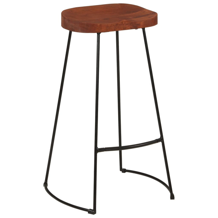 Scaune de bar Gavin 2 buc. 50x40x78 cm lemn masiv de mango - WALTI WALTI