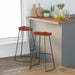 Scaune de bar Gavin 2 buc. 50x40x78 cm lemn masiv de mango - WALTI WALTI