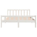 Cadru de pat King Size, alb, 150x200 cm, lemn masiv - WALTI WALTI