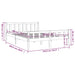 Cadru de pat King Size, alb, 150x200 cm, lemn masiv - WALTI WALTI