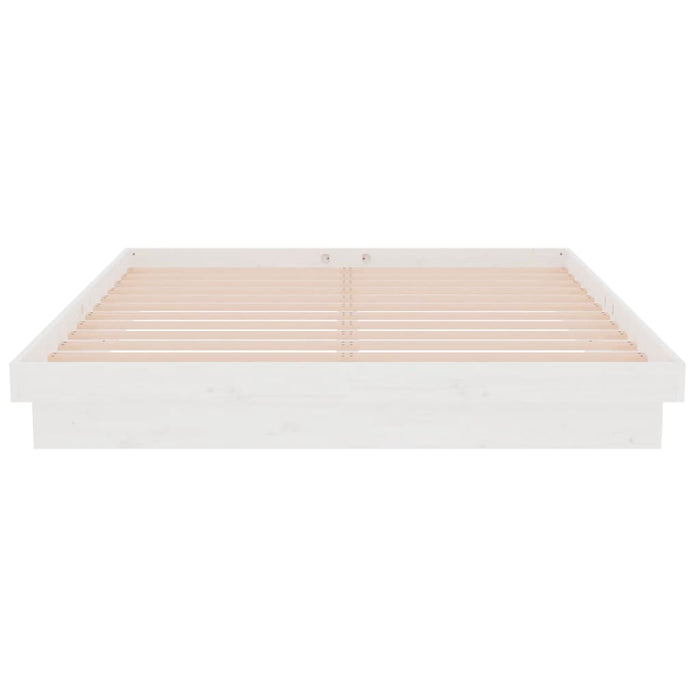 Cadru de pat King Size, alb, 150x200 cm, lemn masiv - WALTI WALTI