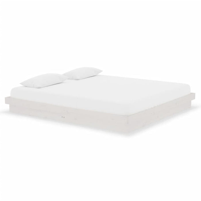 Cadru de pat Super King, alb, 180x200 cm, lemn masiv - WALTI WALTI