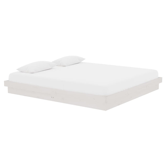 Cadru de pat Super King, alb, 180x200 cm, lemn masiv - WALTI WALTI