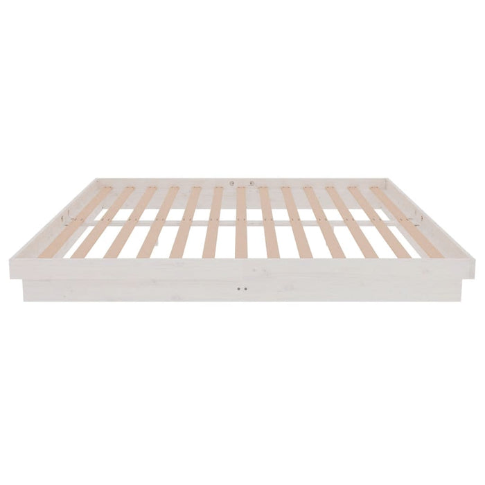 Cadru de pat Super King, alb, 180x200 cm, lemn masiv - WALTI WALTI