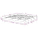 Cadru de pat Super King, alb, 180x200 cm, lemn masiv - WALTI WALTI
