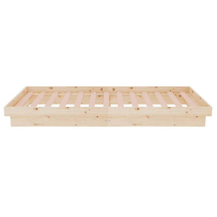 Cadru de pat mic single, 75x190 cm, lemn masiv - WALTI WALTI