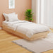 Cadru de pat mic single, 75x190 cm, lemn masiv - WALTI WALTI