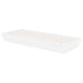 Cadru de pat mic single, alb, 75x190 cm, lemn masiv - WALTI WALTI