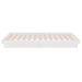 Cadru de pat mic single, alb, 75x190 cm, lemn masiv - WALTI WALTI