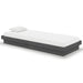 Cadru de pat mic single, gri, 75x190 cm, lemn masiv - WALTI WALTI