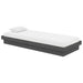 Cadru de pat mic single, gri, 75x190 cm, lemn masiv - WALTI WALTI