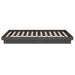 Cadru de pat mic single, gri, 75x190 cm, lemn masiv - WALTI WALTI