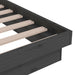 Cadru de pat mic single, gri, 75x190 cm, lemn masiv - WALTI WALTI