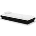 Cadru de pat mic single, negru, 75x190 cm, lemn masiv - WALTI WALTI